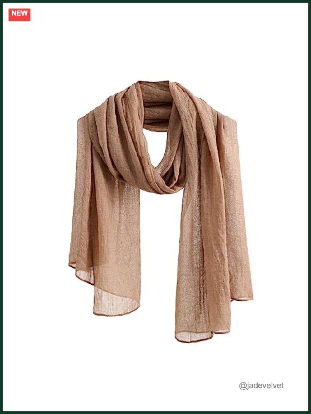 Soft Lightweight Fashion Scarf Shawl Wrap for Women, One Size, Polyester